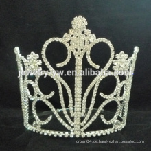 Mode Rhinestone Saphir Stern Krone Festzug Tiara